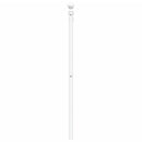 udskiftningsgavl 140 cm metal hvid