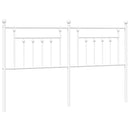 udskiftningsgavl 160 cm metal hvid