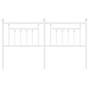 udskiftningsgavl 160 cm metal hvid