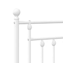 udskiftningsgavl 160 cm metal hvid