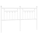udskiftningsgavl 180 cm metal hvid