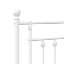 udskiftningsgavl 180 cm metal hvid