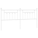 udskiftningsgavl 193 cm metal hvid