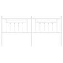 udskiftningsgavl 193 cm metal hvid