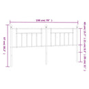 udskiftningsgavl 193 cm metal hvid