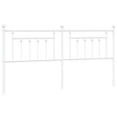 udskiftningsgavl 200 cm metal hvid