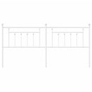 udskiftningsgavl 200 cm metal hvid