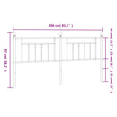 udskiftningsgavl 200 cm metal hvid