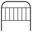 udskiftningsgavl 107 cm metal sort