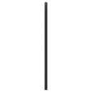 udskiftningsgavl 107 cm metal sort