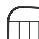 udskiftningsgavl 107 cm metal sort