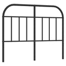 udskiftningsgavl 120 cm metal sort