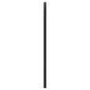 udskiftningsgavl 120 cm metal sort