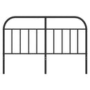 udskiftningsgavl 135 cm metal sort