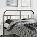 udskiftningsgavl 135 cm metal sort