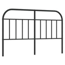 udskiftningsgavl 140 cm metal sort