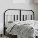 udskiftningsgavl 140 cm metal sort