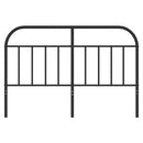 udskiftningsgavl 140 cm metal sort
