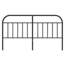 udskiftningsgavl 160 cm metal sort