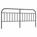 udskiftningsgavl 193 cm metal sort