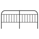 udskiftningsgavl 200 cm metal sort