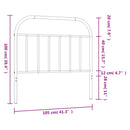 udskiftningsgavl 100 cm metal hvid