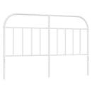 udskiftningsgavl 135 cm metal hvid
