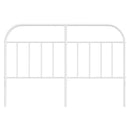 udskiftningsgavl 135 cm metal hvid