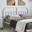 udskiftningsgavl 135 cm metal hvid