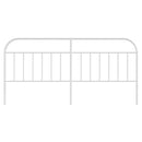 udskiftningsgavl 193 cm metal hvid