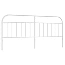 udskiftningsgavl 200 cm metal hvid