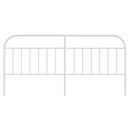 udskiftningsgavl 200 cm metal hvid