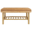 havebord 90x55x37 cm bambus