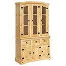 skænk Corona 112x43x196 cm massivt mexicansk fyrretræ brun