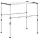 tørrestativ 83x(50-55)x(40-85) cm aluminium