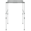 tørrestativ 83x(50-55)x(40-85) cm aluminium
