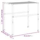 tørrestativ 83x(50-55)x(40-85) cm aluminium