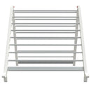 tørrestativ til badekar 53-90 cm udvideligt aluminium