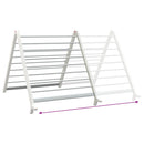 tørrestativ til badekar 53-90 cm udvideligt aluminium