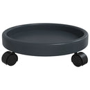 plantevogne med hjul 2 stk. diam. 34 cm 35 kg grå