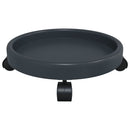 plantevogne med hjul 2 stk. diam. 34 cm 35 kg grå
