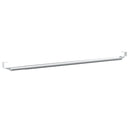 gardinstænger 2 stk. 40-60 cm aluminium hvid og sølvfarvet
