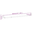 gardinstænger 2 stk. 40-60 cm aluminium hvid og sølvfarvet