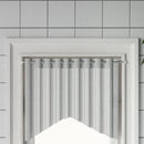 gardinstænger 2 stk. 40-60 cm aluminium hvid og sølvfarvet