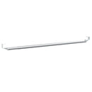 gardinstænger 2 stk. 60-105 cm aluminium hvid og sølvfarvet