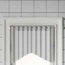 gardinstænger 2 stk. 60-105 cm aluminium hvid og sølvfarvet