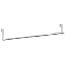 gardinstænger 2 stk. 40-60 cm aluminium hvid og sølvfarvet