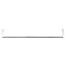 gardinstænger 2 stk. 40-60 cm aluminium hvid og sølvfarvet