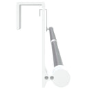 gardinstænger 2 stk. 40-60 cm aluminium hvid og sølvfarvet