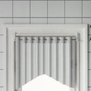 gardinstænger 2 stk. 60-105 cm aluminium hvid og sølvfarvet